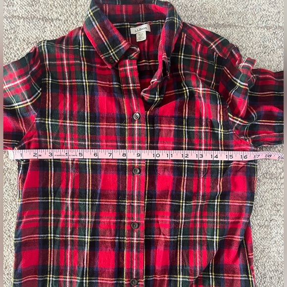L.L. BEAN Women’s Scotch Plaid Flannel Shirt Relaxed Size XXS - Picture 11 of 13